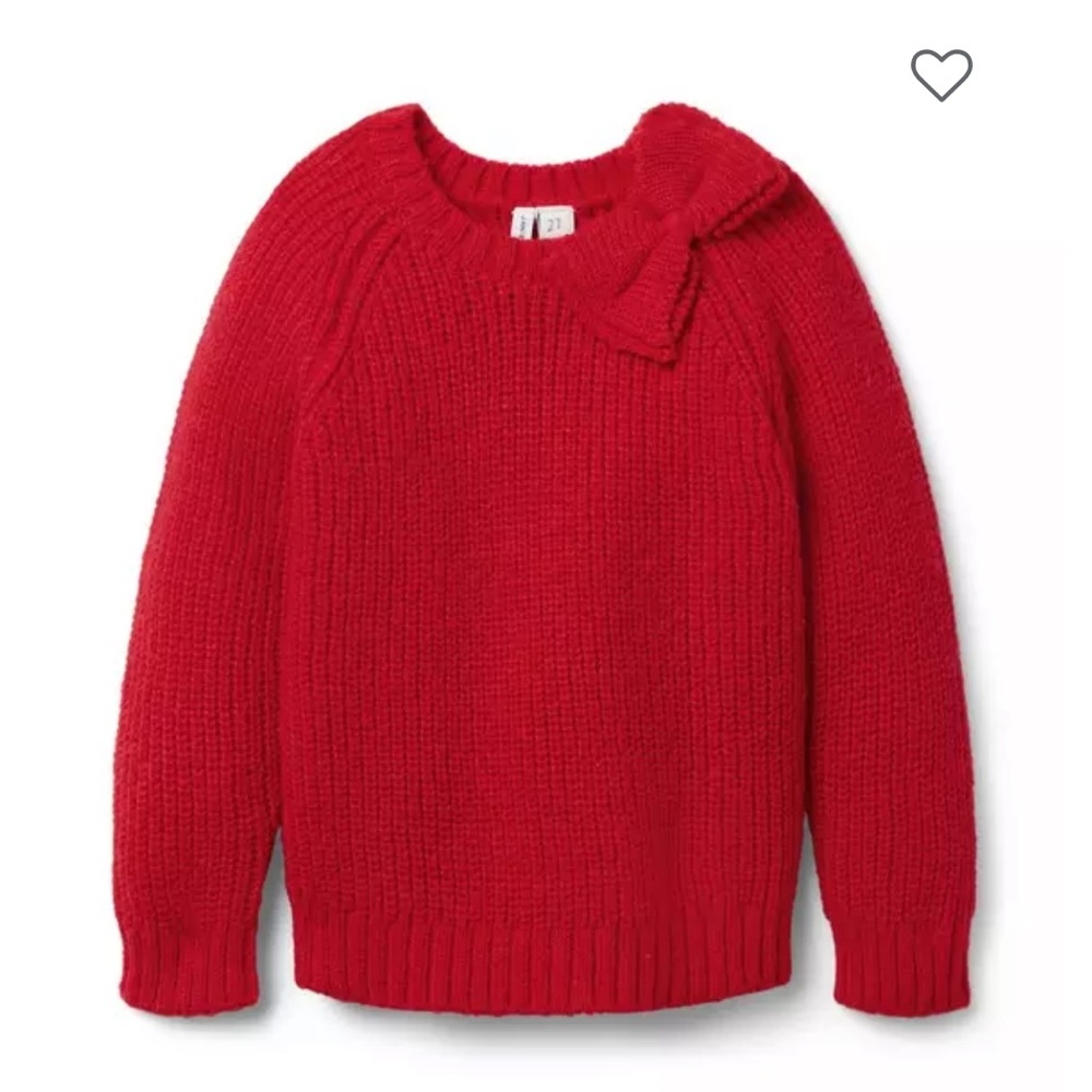 Janie and Jack Red Knit Sweater | Sz. 3